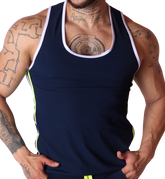 Typerhot Blue Tank by Gigo Underwear