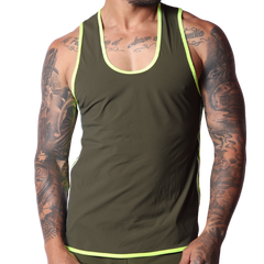 Typerhot Green Tank by Gigo Underwear