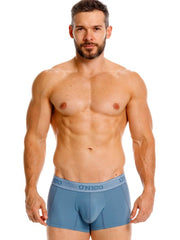 Blue unico men’s boxer briefs with contoured design and elastic waistband for premium athletic comfort
