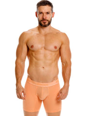 Orange unico men’s briefs classic boxer briefs in apricot with smooth form fitting fabric for essential comfort