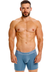 Blue unico classic boxer briefs with contoured design and elastic waistband for premium comfort and fit