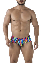 Boxer imprimé Xtremen 91249, vagues colorées