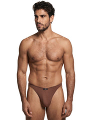 Xtremen 91254 Caleçons String Microfibre Homme Élégant Couleur Chocolat