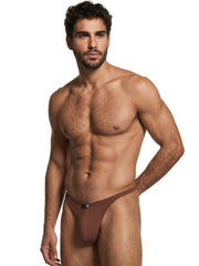 Xtremen 91254 Caleçons String Microfibre Homme Élégant Couleur Chocolat
