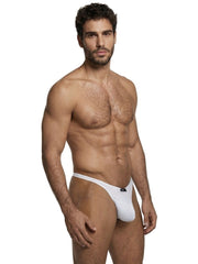 Xtremen 91254 Sous-vêtements pour Hommes String en Microfibre Lisse Couleur Blanc