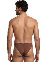 Xtremen 91255 Caleçon pour hommes Microfibre Lisse Bikini Couleur Chocolat