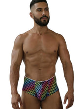Xtremen 91283 Rainbow Printed Microfiber Briefs Color Paw print