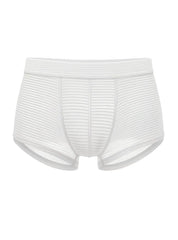 Activestripe cotton trunk white striped boxer briefs with smooth elastic waistband and subtle vertical ribbing