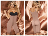 Beige Ann Chery 5147 Powernet Isabella shapewear bodysuit with black underbust cup and adjustable straps