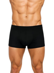 Black men’s cotton briefs with a smooth form-fitting design in an assorted 4 pieces pack