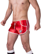 Barcode Berlin Shiny Dean Shorts Red/White 91241-301 Size XL