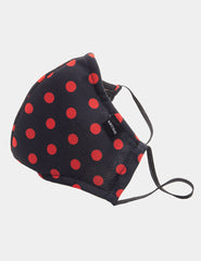 Barcode Berlin Major General Michelinho Unisex Mask Black/Red 91800-103 Size One Size