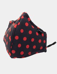 Barcode Berlin Major General Michelinho Unisex Mask Black/Red 91800-103 Size One Size