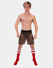 Short en maille fendue Barcode Berlin Eduard Vert/Noir 91840-602 Taille L