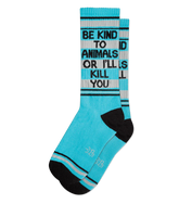 CHAUSSETTES MONTANTES « SOYEZ GENTILS AVEC LES ANIMAUX »