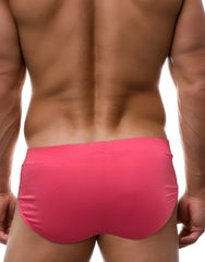 Bright pink big boy pouch modal briefs made of smooth stretch fabric with a form-fitting design for comfort