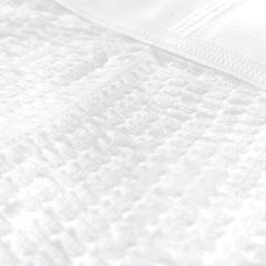 Big mans athletic supporter jockstrap with white plush terry cloth towel and subtle woven border