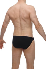 Black briefs PetitQ bikini Aizy made of smooth form-fitting modal fabric with sleek minimalist design