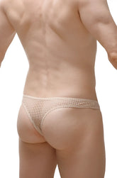 Bikini capri durtol nude beige mesh briefs with a delicate breathable design for comfortable wear
