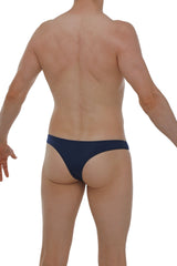 Navy blue petitq bikini capri plum navy thong made of smooth stretchable fabric with snug fit and minimalistic design