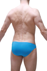 Bright blue bikini colline briefs made from bamboo fabric for comfortable everyday wear