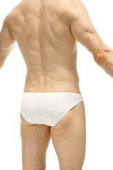 Bikini colline organic bamboo white briefs with smooth seamless design in white color made from organic bamboo