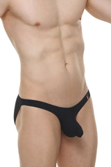Black Bikini Dome Skine men’s thong with supportive pouch and elastic waistband in form-fitting fabric