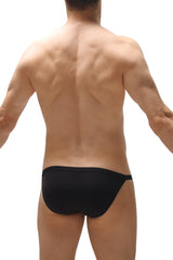 Black bikini ladon plum briefs with sleek minimalist design made of soft fabric for comfortable everyday wear