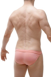 Pink bikini sillas econyl athletic briefs with smooth form-fitting fabric and elastic waistband