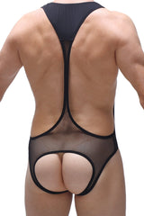 Bodysuit Open Net Schwarz