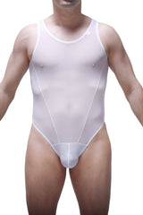 Bodythong Liry Net Blanc