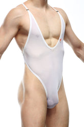 BodyThong Tarare Net Blanc