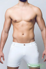 White briefs bonDI short with sleek tailored design and subtle side branding for comfortable everyday wear