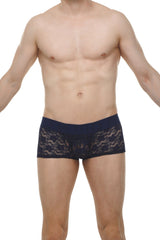Navy blue lace briefs boxer algun lace navy with solid waistband for comfortable everyday wear