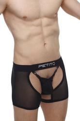 PetitQ Boxer String Garter Angy Noir
