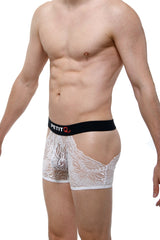 Boxer Lace Trévoux White