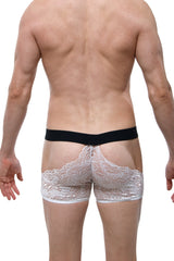 Boxer Lace Trévoux White