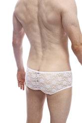 Boxer Dentelle Chill Blanc