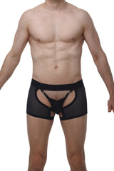 PetitQ Boxer String Strumpfhalter Angy Macra Schwarz