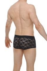 Black lace boxer briefs boxer algun lace black with solid black waistband for comfortable everyday wear