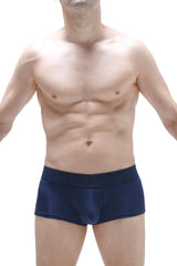 PetitQ trunk Reotier plum navy navy blue men’s briefs with smooth, form-fitting fabric and contoured design
