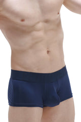 Navy blue athletic briefs PetitQ trunk reotier plum navy with smooth, form-fitting fabric and contoured design
