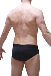 Black briefs barie bee green with smooth form-fitting design ideal for comfortable everyday wear