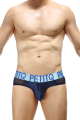 PetitQ Brief Luguet Satin Navy
