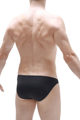 Black briefs menil plum black with smooth form-fitting design for comfortable everyday wear