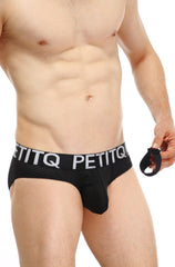 PetitQ Brief Protruder Detachable Bee Black