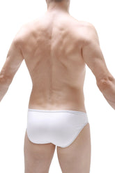 White briefs puget modal with a smooth form-fitting design in white color for comfortable everyday wear