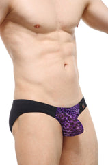 PetitQ Brief Aubiac Cheetah Purple