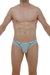 Light blue brief upaix plum sky blue athletic briefs with navy trim and red logo on left hip