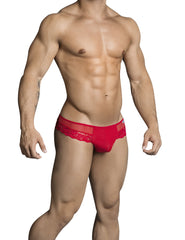 Candyman Spitzen-Tanga mit Cut-Out, Rot, 99299, Größe S